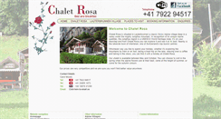 Desktop Screenshot of chaletrosabb.com