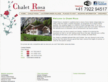 Tablet Screenshot of chaletrosabb.com
